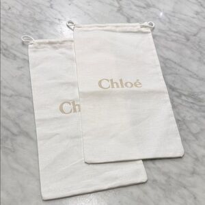 Chloe Set of Two Shoe Bags Travel Bags Storage Bags